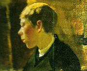 Carl Larsson gosshuvud France oil painting artist